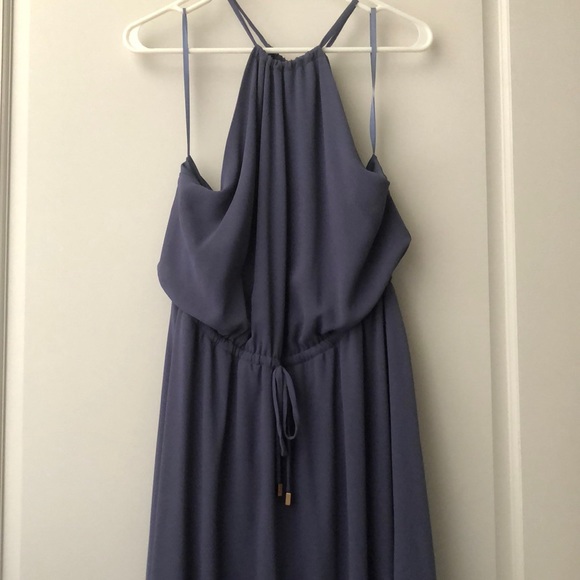 LULUS blue Chaffon bridesmaid dress - Picture 2 of 6